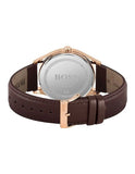 Buy Shop Hugo Boss Navigator Grey Dial Brown Leather Strap Watch for Men - 1513496 USA Online