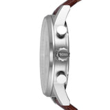 Buy Shop Hugo Boss Navigator White Dial Brown Leather Strap Watch for Men - 1513495 USA Online