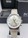 Buy Shop Hugo Boss Navigator White Dial Two Tone Steel Strap Watch for Men - 1513499 USA Online