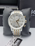 Buy Shop Hugo Boss Navigator White Dial Two Tone Steel Strap Watch for Men - 1513499 USA Online