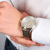 Buy Shop Hugo Boss Navigator White Dial Two Tone Steel Strap Watch for Men - 1513499 USA Online