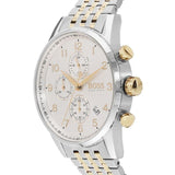 Buy Shop Hugo Boss Navigator White Dial Two Tone Steel Strap Watch for Men - 1513499 USA Online