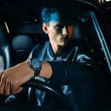 Buy Shop Hugo Boss Nomad Blue Dial Brown Leather Strap Watch for Men - 1513773 USA Online