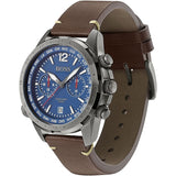 Buy Shop Hugo Boss Nomad Blue Dial Brown Leather Strap Watch for Men - 1513773 USA Online