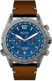 Buy Shop Hugo Boss Nomad Blue Dial Brown Leather Strap Watch for Men - 1513773 USA Online