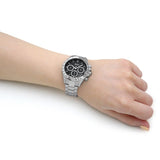 Buy Shop Hugo Boss Novia Black Dial Silver Steel Strap Watch for Women - 1502614 USA Online