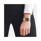 Buy Shop Hugo Boss Novia Brown Dial Two Tone Steel Strap Watch for Women - 1502617 USA Online