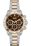 Buy Shop Hugo Boss Novia Brown Dial Two Tone Steel Strap Watch for Women - 1502617 USA Online