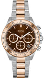 Buy Shop Hugo Boss Novia Brown Dial Two Tone Steel Strap Watch for Women - 1502617 USA Online