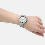 Buy Shop Hugo Boss Novia Chronograph Silver Dial Silver Steel Strap Watch for Women - 1502616 USA Online