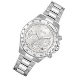 Buy Shop Hugo Boss Novia Chronograph Silver Dial Silver Steel Strap Watch for Women - 1502616 USA Online