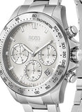 Buy Shop Hugo Boss Novia Chronograph Silver Dial Silver Steel Strap Watch for Women - 1502616 USA Online