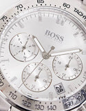 Buy Shop Hugo Boss Novia Chronograph Silver Dial Silver Steel Strap Watch for Women - 1502616 USA Online