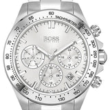Buy Shop Hugo Boss Novia Chronograph Silver Dial Silver Steel Strap Watch for Women - 1502616 USA Online
