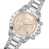 Buy Shop Hugo Boss Novia Pink Dial Silver Steel Strap Watch for Women - 1502615 USA Online