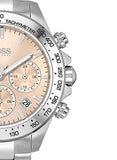 Buy Shop Hugo Boss Novia Pink Dial Silver Steel Strap Watch for Women - 1502615 USA Online
