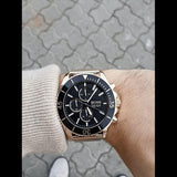 Buy Shop Hugo Boss Ocean Edition Black Dial Gold Mesh Bracelet Watch for Men - 1513703 USA Online