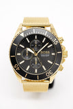 Buy Shop Hugo Boss Ocean Edition Black Dial Gold Mesh Bracelet Watch for Men - 1513703 USA Online
