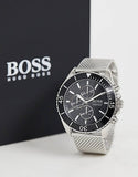 Buy Shop Hugo Boss Ocean Edition Black Dial Silver Mesh Bracelet Watch for Men - 1513701 USA Online