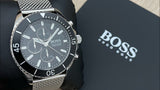 Buy Shop Hugo Boss Ocean Edition Black Dial Silver Mesh Bracelet Watch for Men - 1513701 USA Online