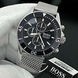 Buy Shop Hugo Boss Ocean Edition Black Dial Silver Mesh Bracelet Watch for Men - 1513701 USA Online