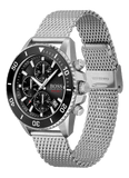 Buy Shop Hugo Boss Ocean Edition Black Dial Silver Mesh Bracelet Watch for Men - 1513701 USA Online