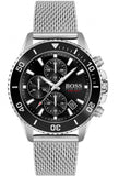 Buy Shop Hugo Boss Ocean Edition Black Dial Silver Mesh Bracelet Watch for Men - 1513701 USA Online
