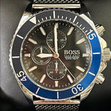 Buy Shop Hugo Boss Ocean Edition Black Dial Silver Mesh Strap Watch for Men - 1513742 USA Online