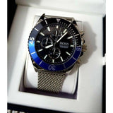 Buy Shop Hugo Boss Ocean Edition Black Dial Silver Mesh Strap Watch for Men - 1513742 USA Online