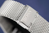 Buy Shop Hugo Boss Ocean Edition Black Dial Silver Mesh Strap Watch for Men - 1513742 USA Online
