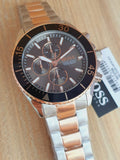 Buy Shop Hugo Boss Ocean Edition Black Dial Two Tone Steel Strap Watch for Men - 1513705 USA Online