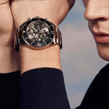 Buy Shop Hugo Boss Ocean Edition Black Dial Two Tone Steel Strap Watch for Men - 1513705 USA Online