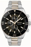 Buy Shop Hugo Boss Ocean Edition Black Dial Two Tone Steel Strap Watch for Men - 1513705 USA Online