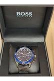 Buy Shop Hugo Boss Ocean Edition Blue Dial Black Mesh Bracelet Watch for Men - 1513702 USA Online
