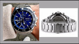 Buy Shop Hugo Boss Ocean Edition Chronograph Blue Dial Silver Steel Strap Watch for Men - 1513704 USA Online