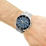 Buy Shop Hugo Boss Ocean Edition Chronograph Blue Dial Silver Steel Strap Watch for Men - 1513704 USA Online