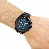 Buy Shop Hugo Boss Ocean Edition Navy Blue Dial Black Steel Strap Watch for Men - 1513743 USA Online