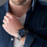 Buy Shop Hugo Boss Ocean Edition Navy Blue Dial Black Steel Strap Watch for Men - 1513743 USA Online