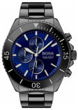 Buy Shop Hugo Boss Ocean Edition Navy Blue Dial Black Steel Strap Watch for Men - 1513743 USA Online