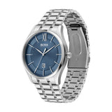 Buy Shop Hugo Boss Officer Chronograph Blue Dial Silver Steel Strap Watch for Men - 1513615 USA Online