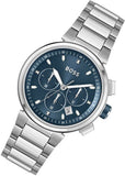Buy Shop Hugo Boss One Chronograph Blue Dial Silver Steel Strap Watch For Men - 1513999 USA Online