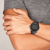 Buy Shop Hugo Boss Onyx Black Dial Black Leather Strap Watch for Men - 1513367 USA Online