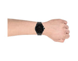 Buy Shop Hugo Boss Onyx Black Dial Black Leather Strap Watch for Men - 1513367 USA Online