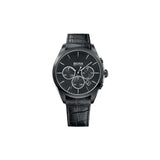 Buy Shop Hugo Boss Onyx Black Dial Black Leather Strap Watch for Men - 1513367 USA Online