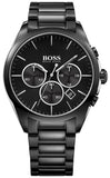 Buy Shop Hugo Boss Onyx Black Dial Black Steel Strap Watch for Men - 1513365 USA Online