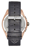 Buy Shop Hugo Boss Onyx Chronograph Grey Dial Black Leather Strap Watch For Men - HB1513366 USA Online