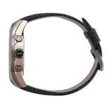 Buy Shop Hugo Boss Onyx Chronograph Grey Dial Black Leather Strap Watch For Men - HB1513366 USA Online