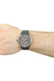 Buy Shop Hugo Boss Onyx Grey Dial Black Leather Strap Watch for Men - 1513366 USA Online