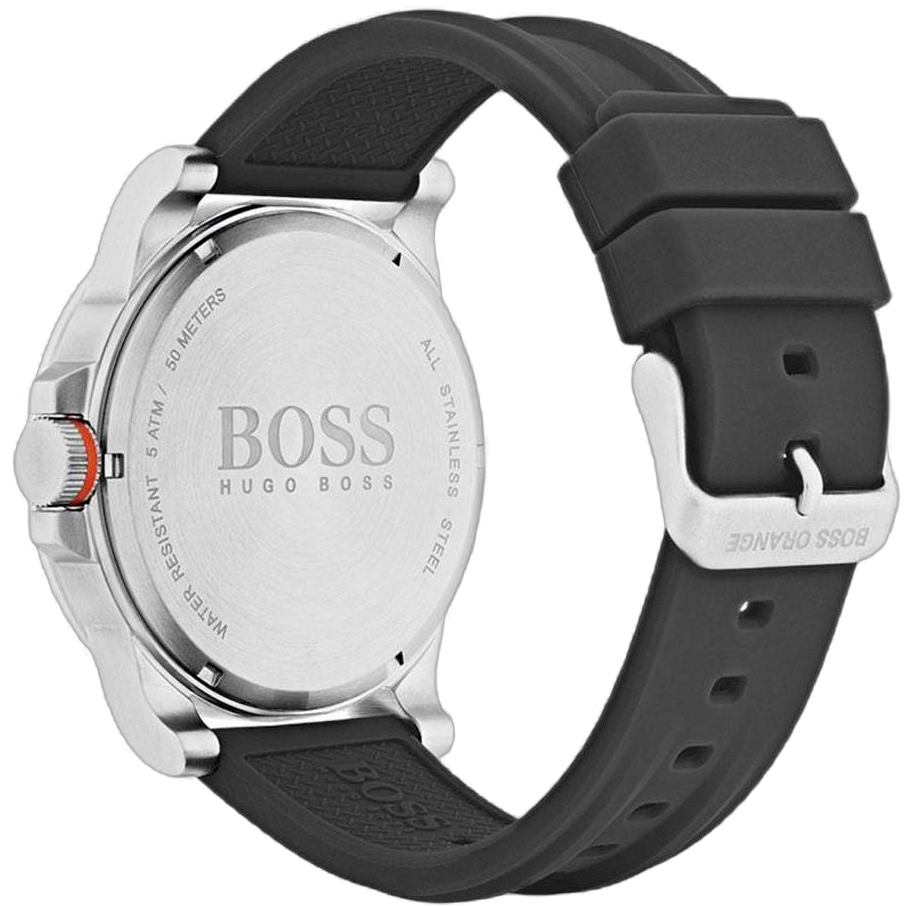 Buy Shop Hugo Boss Detroit Sport Analog Grey Dial Grey Rubber Strap Watch For Men - 1550007 USA Online