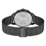 Buy Shop Hugo Boss Oxygen Black Dial Black Mesh Bracelet Watch for Men - 1513636 USA Online